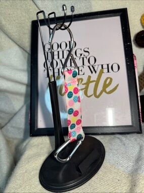 Polka Dot Carabiner Purse Strap